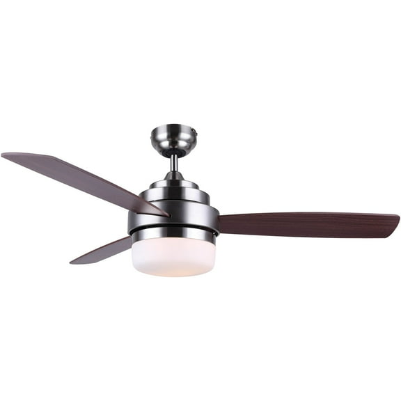 BLACK DECKER BCF5262R 52-Inch 3-Bladed Remote Controllable Brushed Nickel Ceiling Fan with Reversible Blades