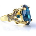 thumbnail image 3 of Clearance under $5Huge Diamond Ring Bridal Shiny Cubic Zircon Ring Jewelry Gift For Women,Blue,12 Durability and professional Durability and professional6, 3 of 5