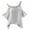 Gray, variant on 2025 Clearance under $5 asdoklhq Womens Plus Size Tops Clearance,Plus Size Women Applique Collar Flower Solid Tops Strapless T-Shirt Blouse
