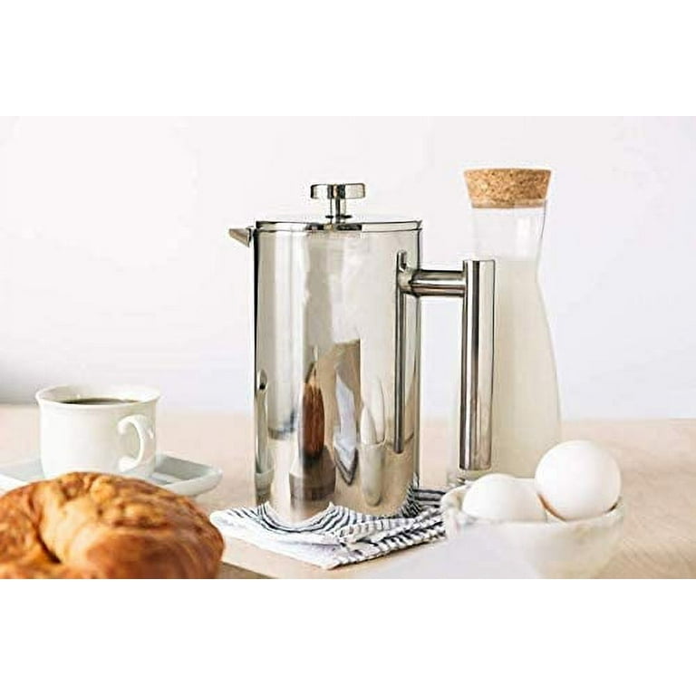 Mixpresso Stainless Steel French Press Coffee Maker 27 Oz 800 ml, Double  Wall Metal Insulation Coffee Press & Tea Brewer Easy Clean & Easy Press