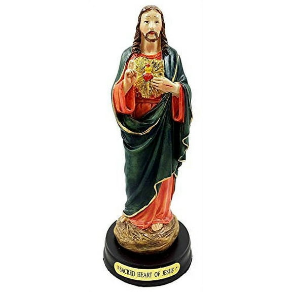 Sacred Heart of Jesus Christ 5" Inch Holy Religious Figurine Altar Sculpture