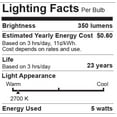 thumbnail image 3 of 6 Pack Bioluz LED "Flame Tip" Dimmable Candelabra LED E12 Candelabra Base Candle Bulbs 2700K (Warm White) 40 Watt using only 5 Watts, Chandelier, Indoor/Outdoor (BE12-5WW-6), 3 of 5