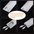 thumbnail image 4 of Unique Bargains 15.7'Lx1.8'Wx0.6'H Cable Raceway Cord Cover Self-Adhesive Wire Hider Channel 3 Pack, 4 of 6