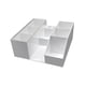 thumbnail image 1 of Organizador de pestañas, caja de almacenamiento, soporte para cosméticos, exhibidor acrílico, suministros de belleza transparente blanco, 1 of 9