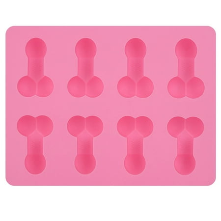 Bachelorette Ice Mold KABOER Funny Shaped Silicone Mold for Bachelorette Bride-to-be Party Supplies and Making Ice Cubes, chocolate, Candy, Jello Shot, Cake Decorating(2 Pack Pink) ()