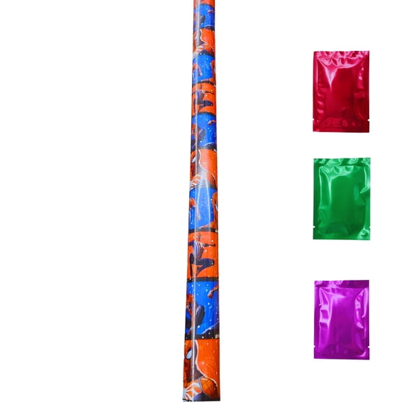 Spiderman Red Blue Christmas Premium Gift Wrapping Paper (1 Roll, Total 50 sq ft) Easy-Cut Grid Lines Presents Wrap Boys Thanksgiving Birthday Party Craft Supply with Bonus Snoep in Beperkte Oplage