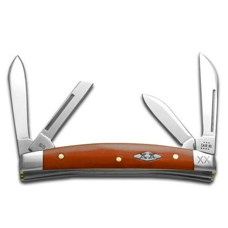 Case XX Knives Small Congress Red Bone Stainless Steel 1/500 Pocket Knife