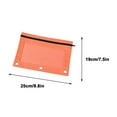 thumbnail image 2 of YIMWNYI 5Pcs Three-Hole Pencil Case with Zipper, Large Capacity Cloth Binder Pencil Pouch for Pens, Travel Organizer, Document Storage, Stain-Proof and Tear-Resistant Zippered Pouch, 2 of 4