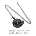 thumbnail image 2 of BESTYASH Vintage Black Pocket Watch Chain with Roman Numeral Design, Elegant Accessory for Men and Women, 2 of 7