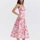 thumbnail image 4 of Puntoco Vestidos Mujer Moda Elegante Mujer Verano Impresión V-Cuello Sin Mangas Suelto Sin Mangas Vestido Con Tirantes, 4 of 4