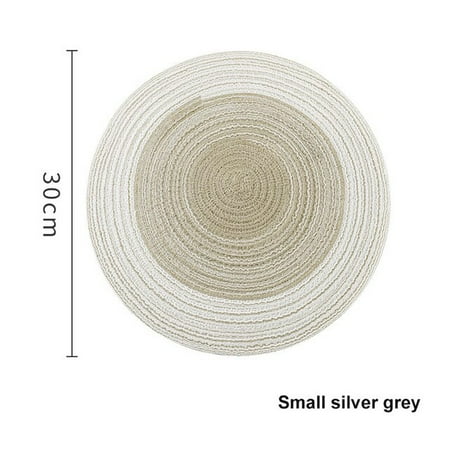 

QWZNDZG 2022 Newest Round Heat Insulation Mat/dining Table Mat/Nordic Western Food Mat/bowl Mat/tea Cup Mat/Japanese Cotton Hemp Plate