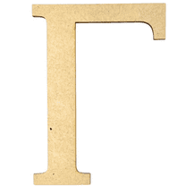 Krafty Supply 6" Tall Greek Wood Letter GAMMA | 1/8" Thick | Greek Alphabet | MDF Letters