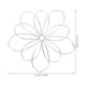 thumbnail image 5 of Arreglo floral de alambre, inserto para arreglo floral, arreglo floral de metal, 5 of 7