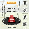 thumbnail image 7 of 50" Saucer Tree Swing for Kids, Waterproof Flying Saucer Swing Round Mat Spinner Swing for Tree/Swing Set, 7 of 7
