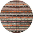 thumbnail image 1 of Ahgly Company Indoor Round Contemporary Camel Brown Southwestern Area Rugs, 7' Round, 1 of 6