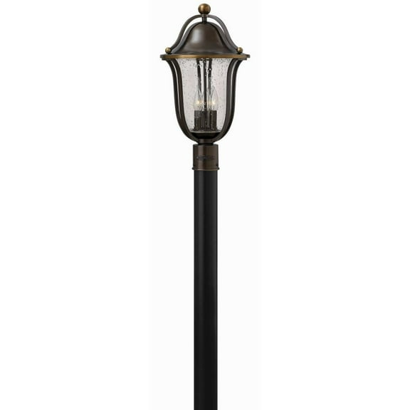 3 Light Outdoor Post Lantern in Transitional Style 11 inches Wide By 20.5 inches High Bailey Street Home 81-Bel-1801902