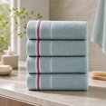 thumbnail image 6 of Naittoop 4 Pack Cotton Hand Towels for Bathroom,Soft Absorbent Decorative Hand Towel Set for Bathroom,Kitchen,Beauty,Spa,Gym,Household face Towel,Highly Absorbent Towels,13x28.7 in Dark Green, 6 of 6