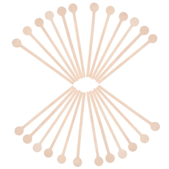 DRAFIDEEP 100pcs Wooden Coffee Stir Sticks with Rounded Ends for Cafe, Beverage Mixing and Hot Drinks