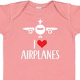 thumbnail image 4 of Inktastic Plane I Love Airplanes Boys or Girls Baby Bodysuit, 4 of 5