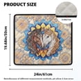 thumbnail image 2 of ZIATUBLES Washing Machine Dust Cover Mat Anti-Scratch Washer Dryer Top Protector Cover Pad for Laundry Room Absorbent Heat-Resistant Kitchen Mat, 24 x 19.7 Inch, Horse Boho Mandala Flower, 2 of 7