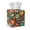 Colorful Hippie Flower Brown, variant on COEQINE PU Leather Square Tissue Box Cover, Snap Closure for Easy Refill & Storage, Universal Decorative Tissue Holder for Home Bedroom Car Office Desk, Skull Moon Star Purple