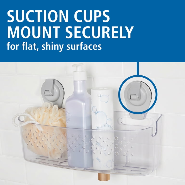 Wall-Mounted Suction Bath Basket Shower Organizer photo 3