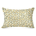 thumbnail image 3 of Yellow Floral 20x40" Plush Pillow Case, Zippered Bed Pillow Cover for All Seasons Use, 3 of 9