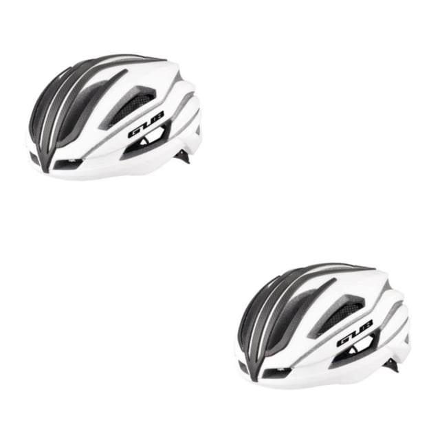 Naiovety Protección de la correa del casco de bicicletas Protector de cabeza de bicicleta transpirable Agujeros moldeados integralmente Gorra Blanco 2Conjunto