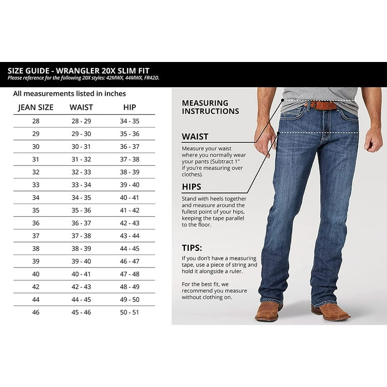 effektivt Portico risiko Wrangler 20X Austin Denim 42 Vintage Boot Cut Jeans 29-36 - Walmart.com
