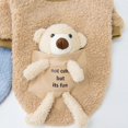 thumbnail image 3 of Pet Sweaters, Fleece Clothes with Bear, Dog Clothes Winter Warm Puppy Sweaters Boys Girls Tiny Cat Outfits(Brown), 3 of 5