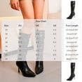 thumbnail image 3 of hopeusnice Ruched Knee High Boot Pointed Toe Heel Leather Upper Fashion Party Boot Khaki 37, 3 of 9