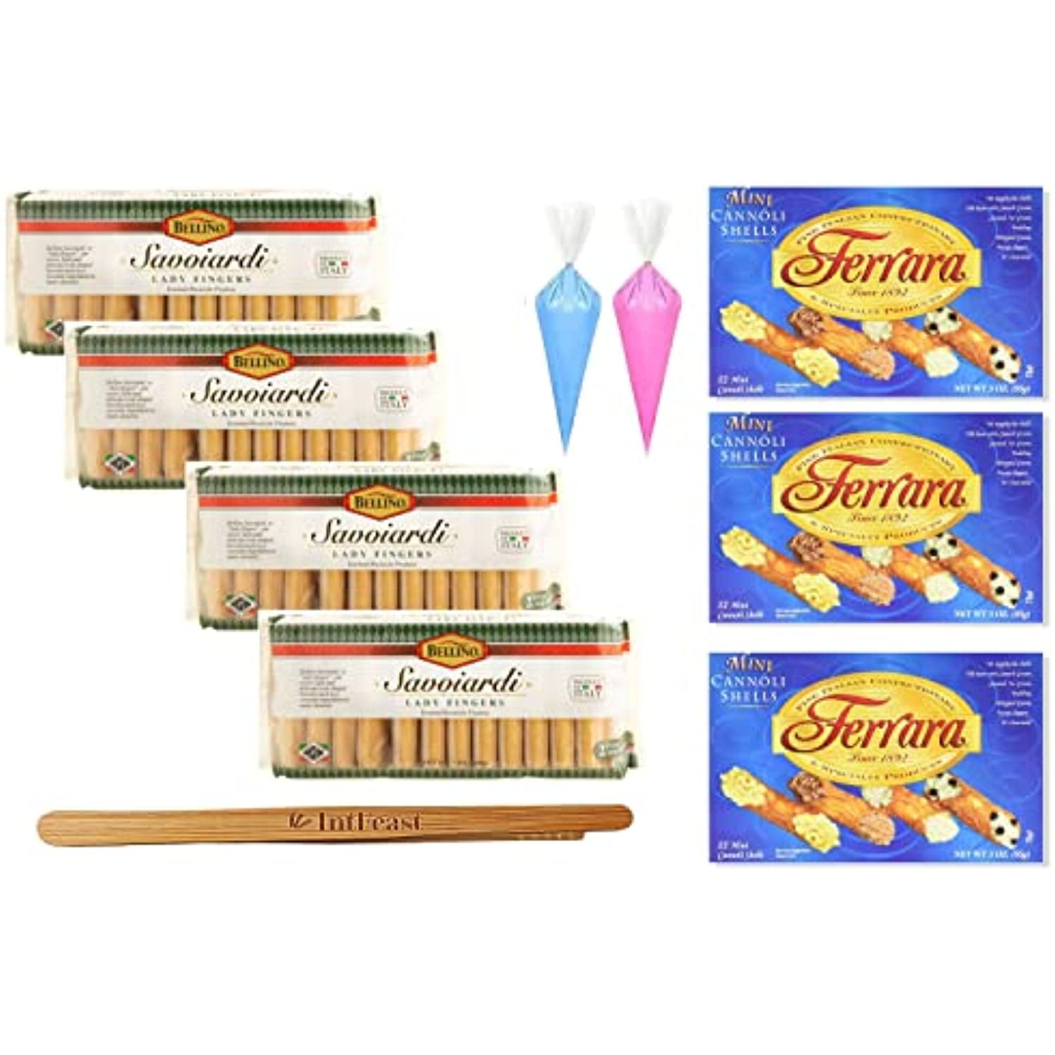 Bellino Savoiardi Lady Fingers For Tiramisu Italian Biscuits, 7 Ounce