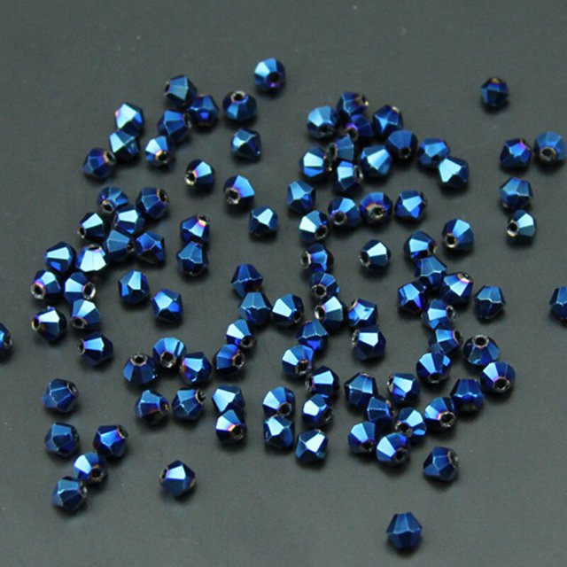 BTFBES-cuentas de cristal bicono austriaco para fabricación de joyas, abalorios sueltos de 4mm, 100 piezas, para pulsera, collar y colgante