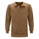 thumbnail image 2 of Camisa informal de manga larga con botones y color liso para hombre: diseño con solapa, material de poliéster, adecuada para el trabajo y la oficina, tallas S-XXXL., 2 of 6
