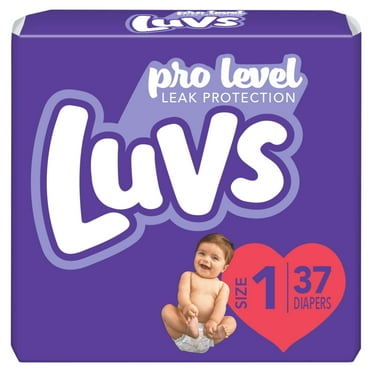 Luvs Pro Level Leak Protection Diapers Size 1 37 Count
