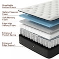 thumbnail image 2 of Full Mattress, 14 Inch Hybrid Mattress in a Box, Full Size Memory Foam Mattress with Pocket Springs for Motion Isolation Pressure Relief, CertiPUR-US, 100 Nights Trial, 2 of 7