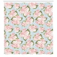 thumbnail image 3 of Ambesonne Shabby Flora Shower Curtain, English Garden Plant, 69"Wx75"L, Multicolor, 3 of 3