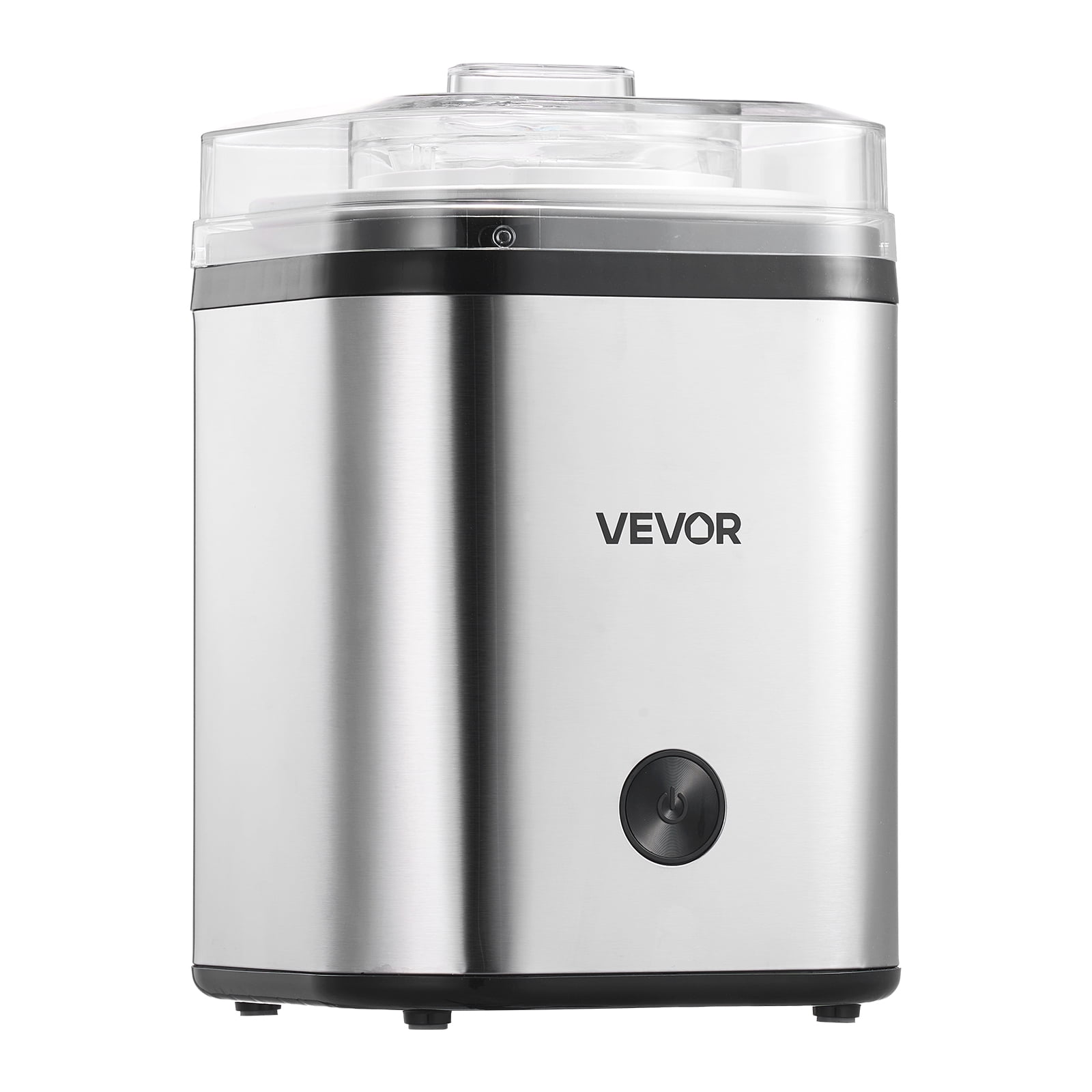 VEVOR Ice Cream Maker, 2.11 Qt. Large Capacity, Electric Automatic Ice-Cream Machine, with Easy Operation & Cleaning, Stainless Steel Shell, for Homemade Frozen Yogurt, Fruit Sorbet, Gelato, Silver