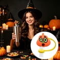 thumbnail image 5 of Aoznliie Straw Toppers, 10Pcs Silicone Straw Covers with Cute Pumpkin Skull Ghost Designs,Reusable Drink Straw Accessories for Halloween Party,4x2x2in, 5 of 9