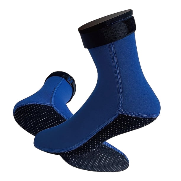 Calcetines de neopreno de 3 mm shamjiam para adultos natación deportes acuáticos kayak Azul
