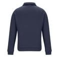 thumbnail image 6 of Miluxas Mens Quarter Zip Pullover Lightweight Sweater Casual Long Sleeve Half Zip Sweatshirt Navy, 6 of 6