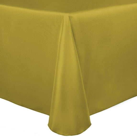 Ultimate Textile (5 Pack) Satin 90 x 156-Inch Rectangular Tablecloth - for Wedding, Special Event or Banquet use, Acid Green