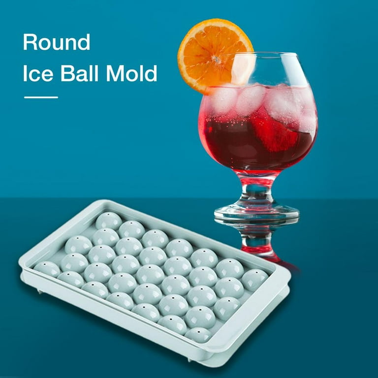 Xmmswdla Ice Cube Tray, Round Ice Trays for Freezer,Circle Ice Cube Molds Making 1.0 inch Small Ice Balls,Sphere Ice Makers for Cocktail Whiskey Tea Coffee