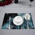 thumbnail image 2 of EREHome Ensemble de 6 Sets de Table avec Support pour Église à la Pleine Lune 12x18 Pouces, 2 of 5