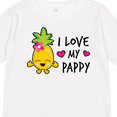 thumbnail image 4 of Inktastic I Love My Pappy with Pineapple Girls Long Sleeve Toddler T-Shirt, 4 of 5