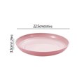 thumbnail image 1 of Wheat Straw Solid Color Round Plates Salad Dessert Dinner Reusable Microwave Safe Anti Fall And Shatter Plates Fruit Plate 23cm Nordic Pink, 1 of 6