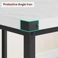 thumbnail image 4 of Royalbelle ining Table Set for 4,Kitchen Table with 2 UpholsteRed Benches,Rectangular Dining Room Table Set,3 Piece Kitchen Table Set for Small Space,Apartment,Studio,Marble White, 4 of 8