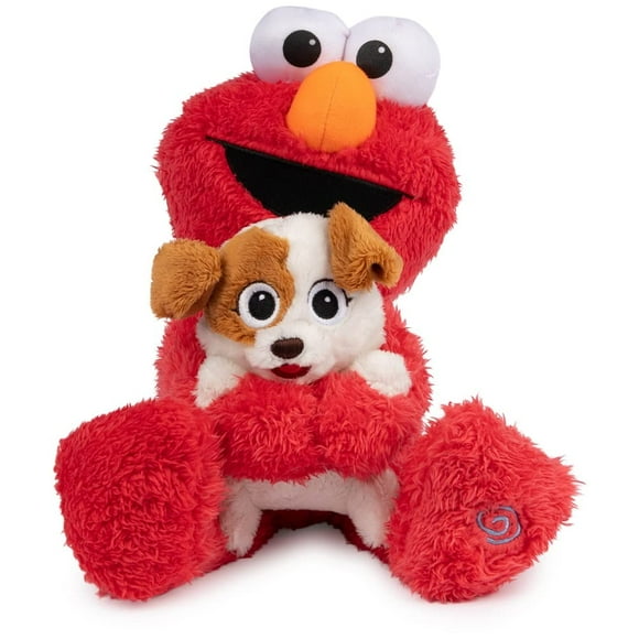 GUND Sesame Street Official Furry Friends Forever Dance & Play Elmo and Tango Animated Plush, Plush Sensory Toy for Ages 1 & Up, Red/Cream, 13â