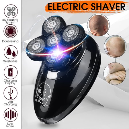 5 in 1 Bald Head Shaver Beard Razor Cordless Hair Grooming Trimmer Clipper Wet & Dry Shaver