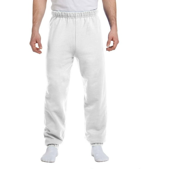 Jerzees Fleece Sweatpants - 973 - Small - White